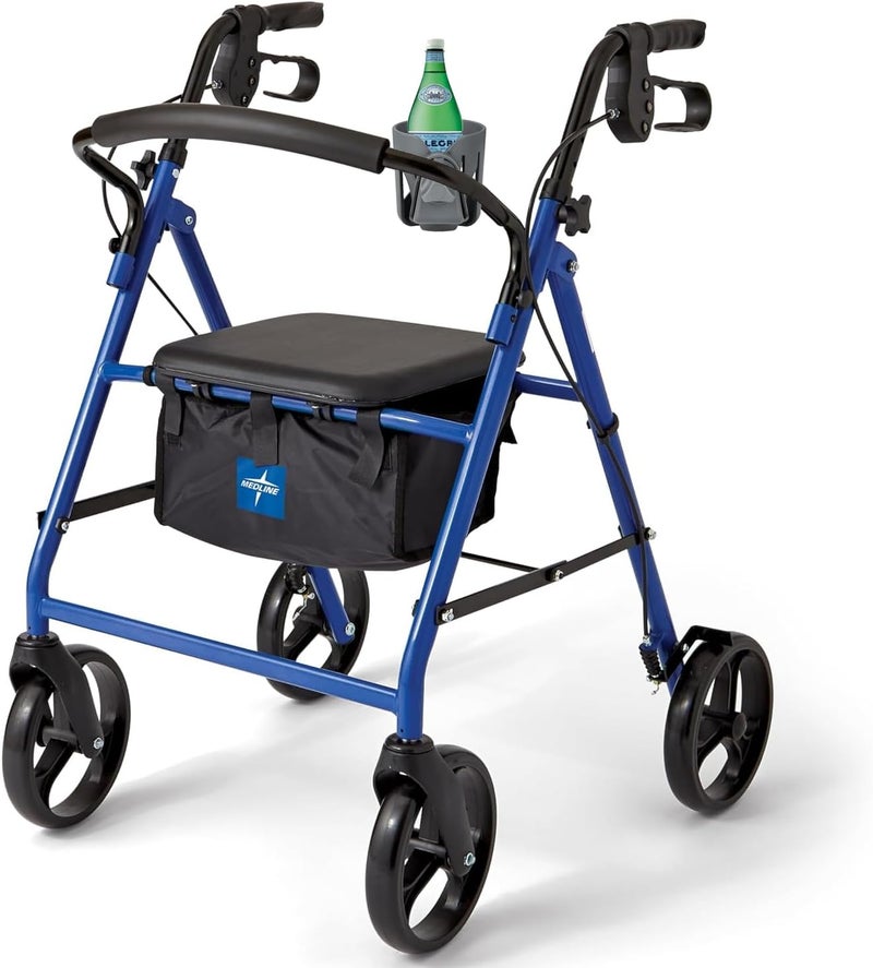Digital Nc New Cup Holder Fits Most Rollators, Medline, etc. (Maximum Handle Width 1.7”) Strong Secure Fit. 360 Degrees Rotatable. Anti-Shake (Black) - Image 2